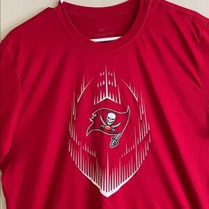 Nike Red Buccaneers dry fit Men's Shirt.